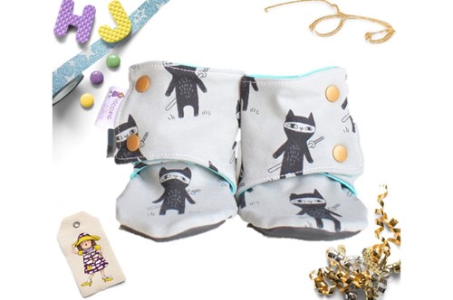 Buy 12-18m Summer Stay on Booties Ninja Cats now using this page